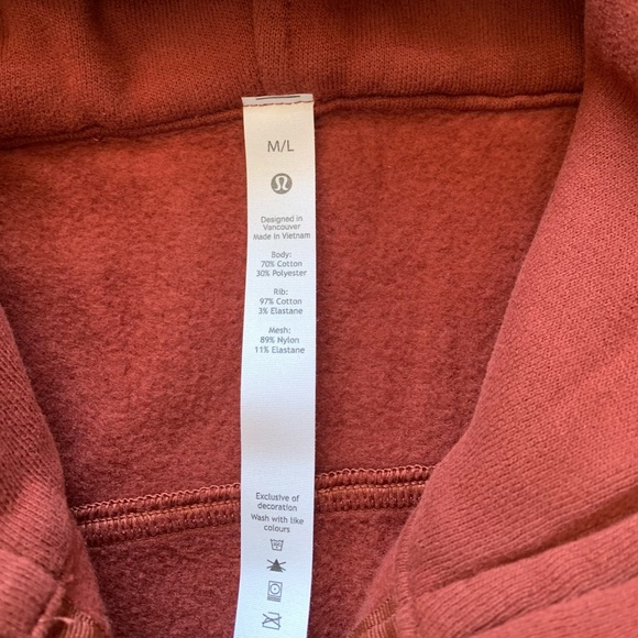 🔥LULULEMON SCUBA OVERSIZED HALF ZIP HOODIE/JACKET-DATE BROWN-XS/S, M/L, XL/XXL - Picture 11 of 16